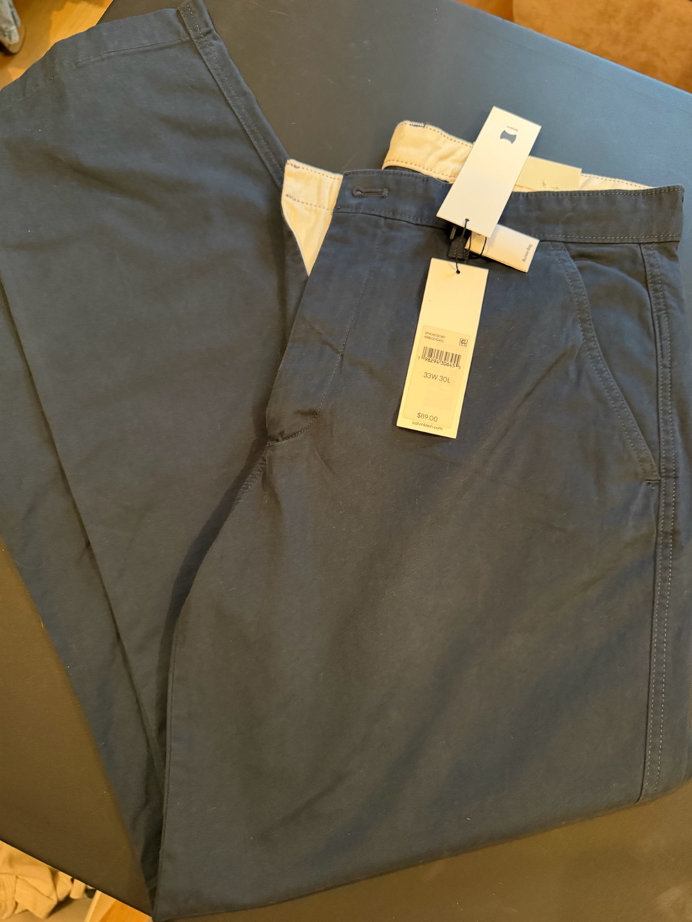 Calvin Klein Jeans Men's Navy Chinos 33x30 NWT